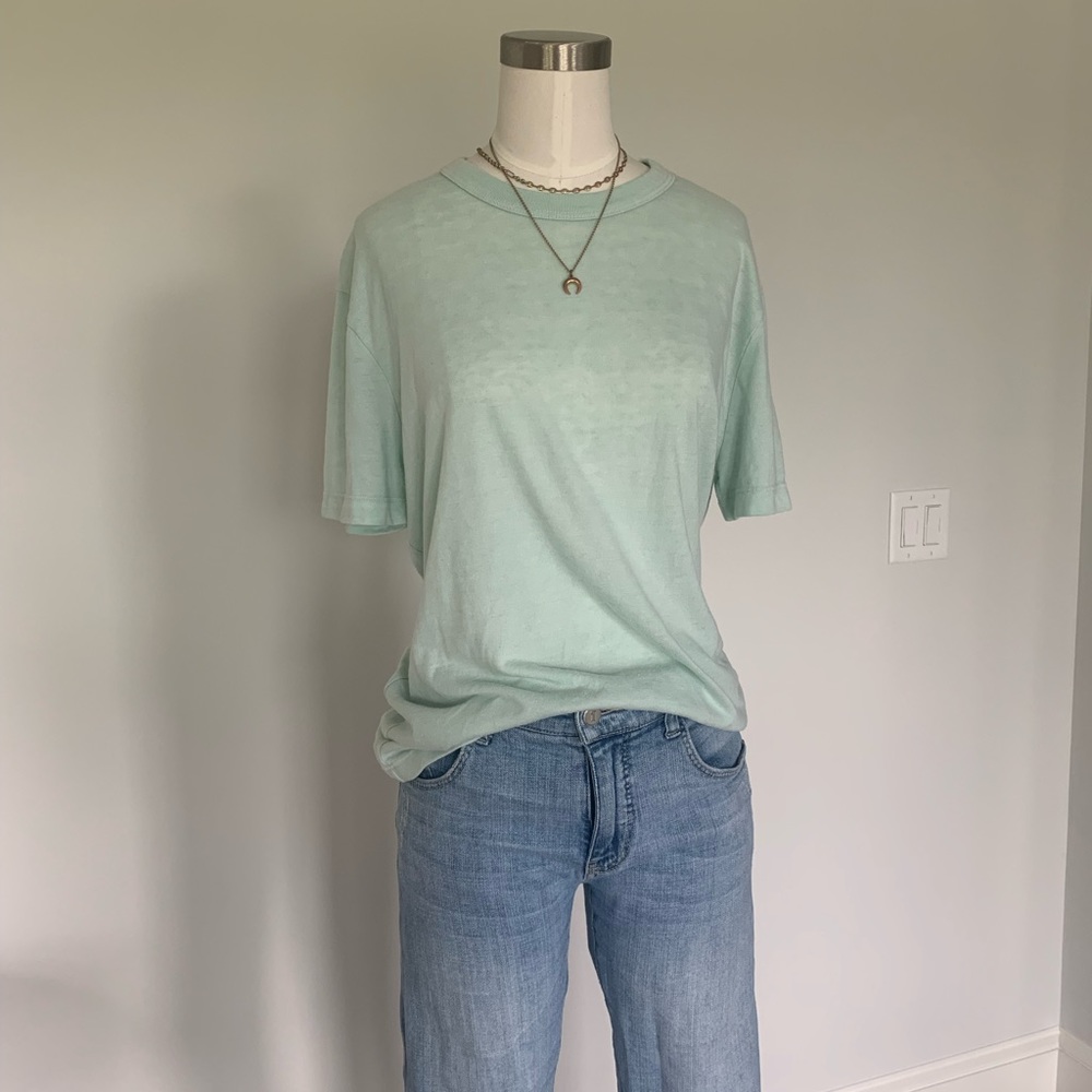 Rivet and Thread Oversized Garment Dyed Tee